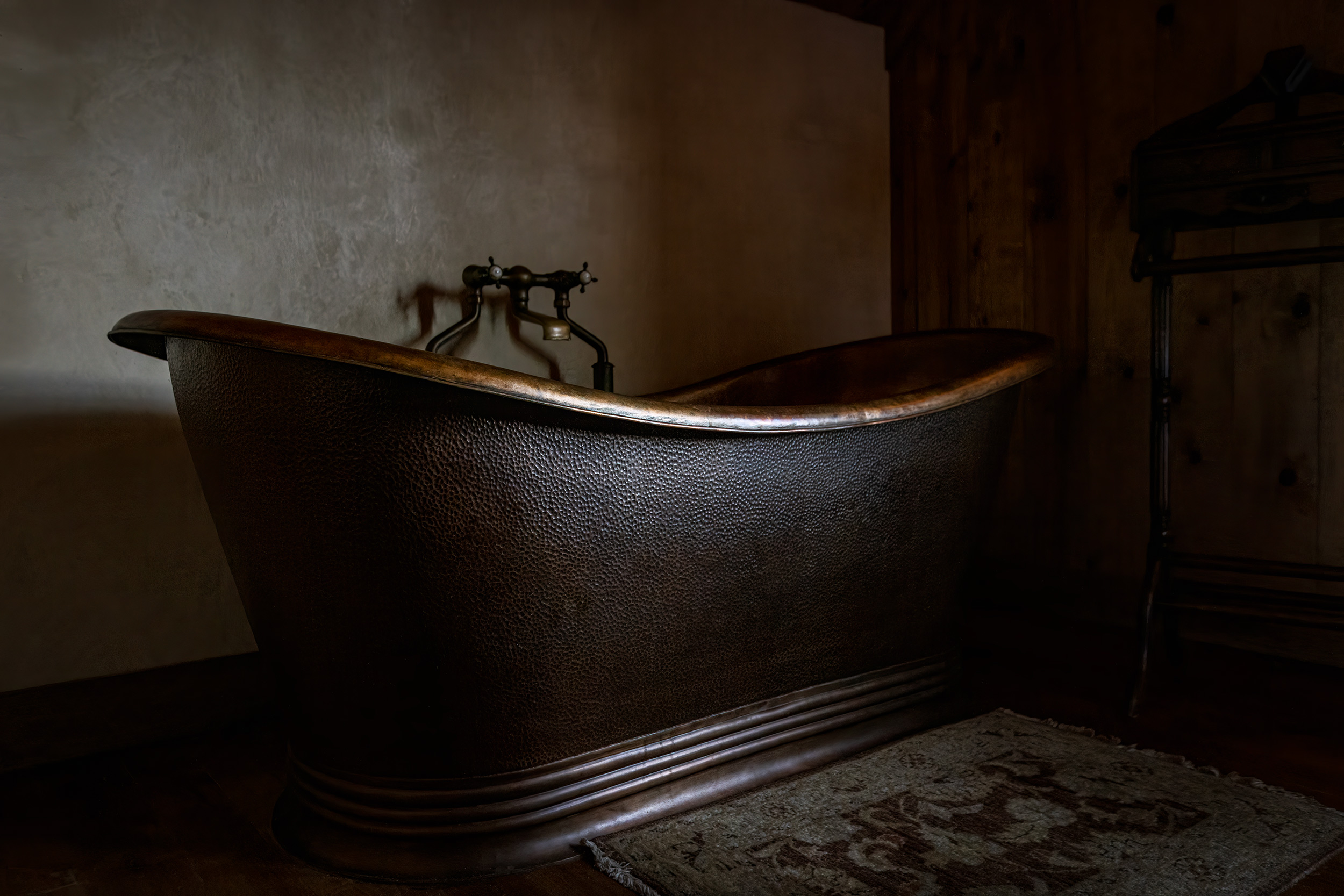 Copper tub at spa  for Devils Thumb Ranch