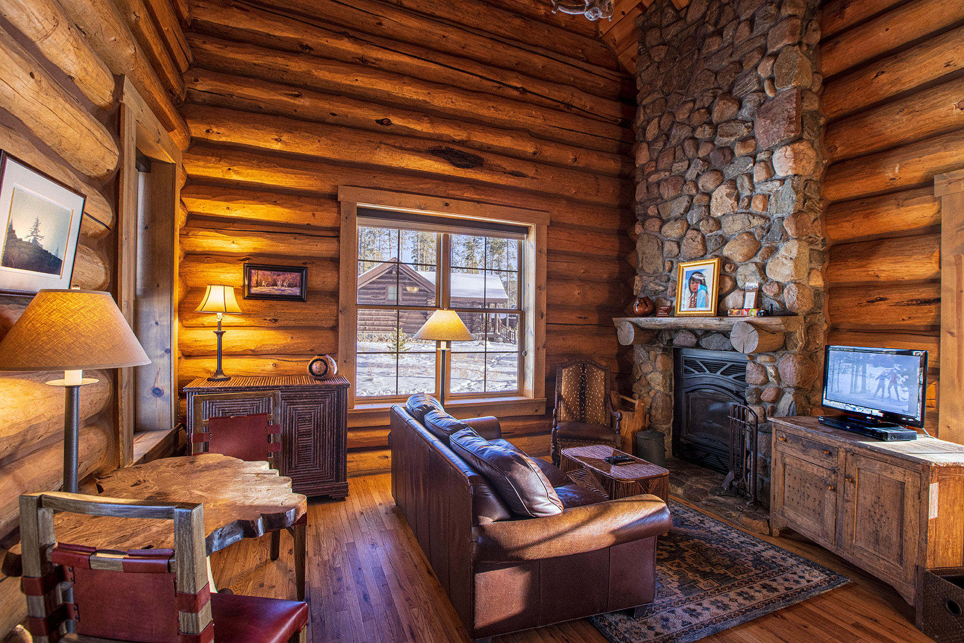 Cabin interior daytime  for Devils Thumb Ranch