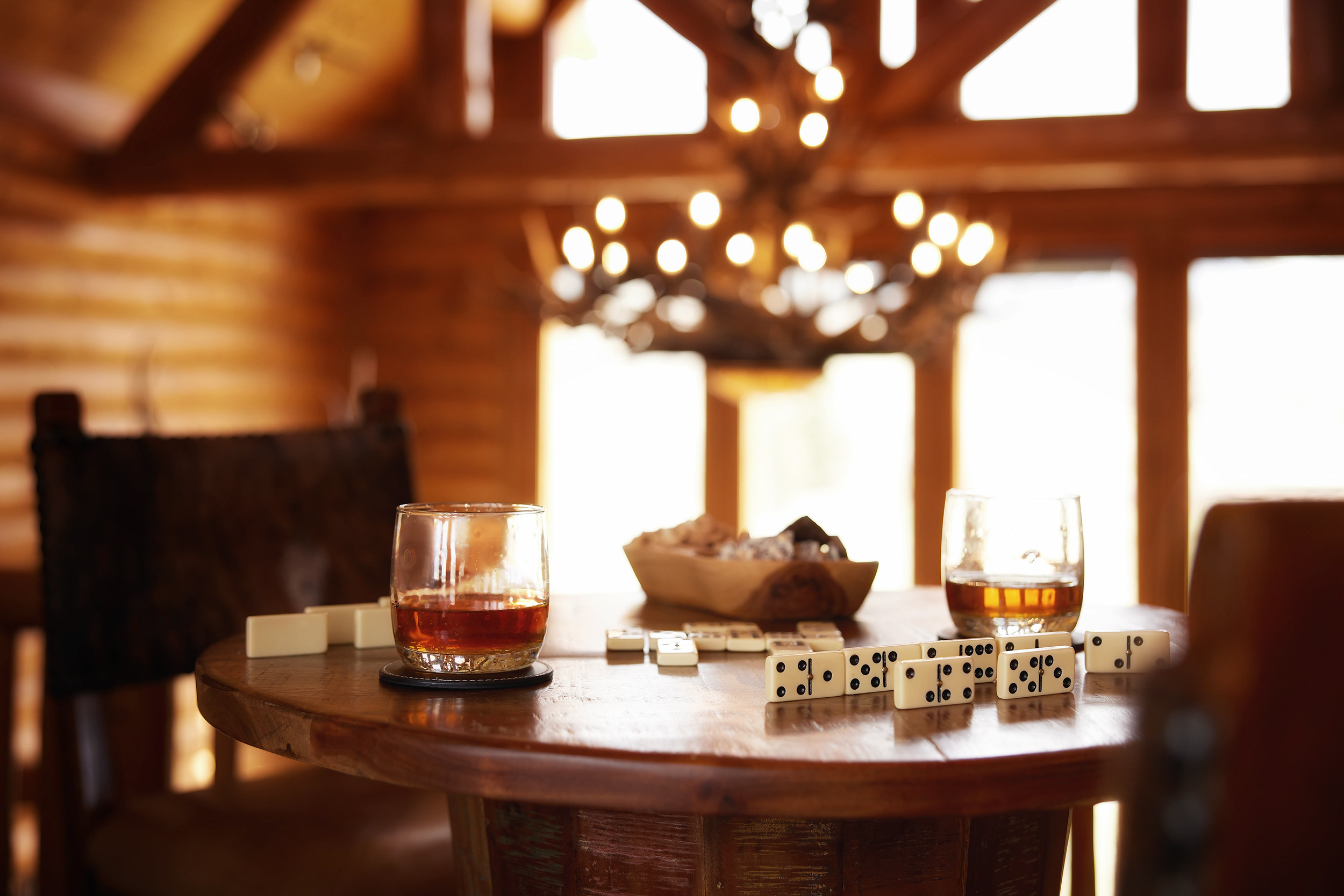game room  of Reid Lodge for WagonHound Land and Cattle